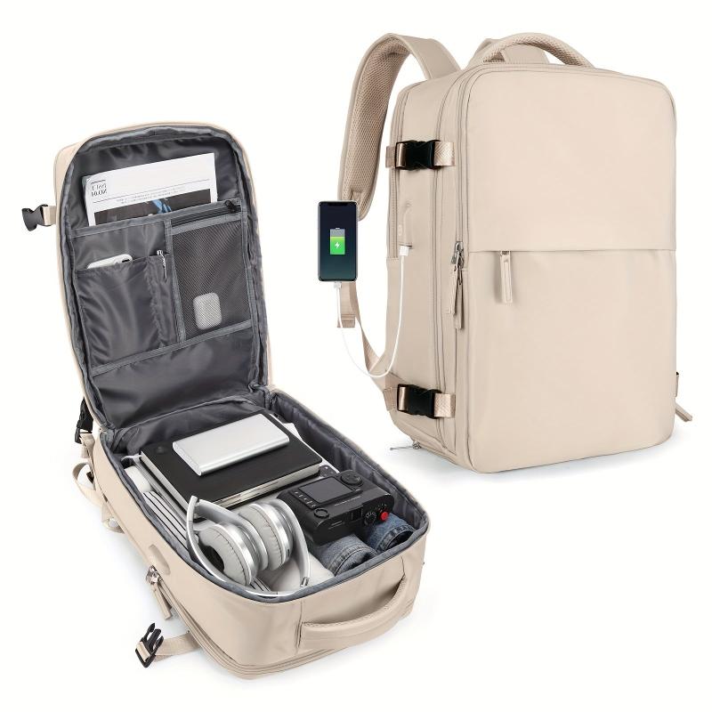 Functional Travel Backpack Laptop Schoolbag Lightweight Business Trip Bag