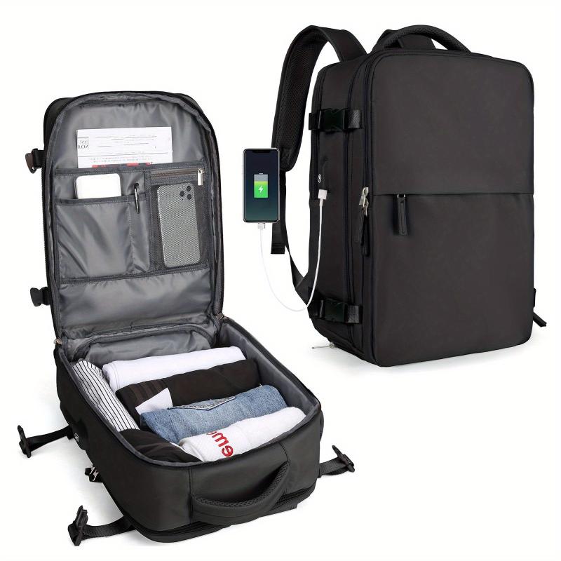 Functional Travel Backpack Laptop Schoolbag Lightweight Business Trip Bag