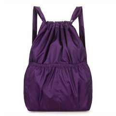 Classic Drawstring Backpack Portable Rucksack Women's Daypack