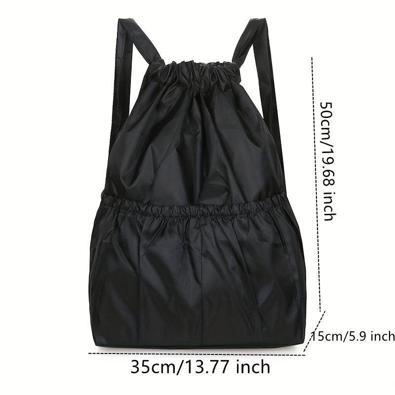 Classic Drawstring Backpack Portable Rucksack Women's Daypack