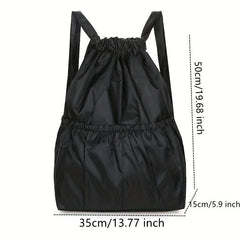Classic Drawstring Backpack Portable Rucksack Women's Daypack