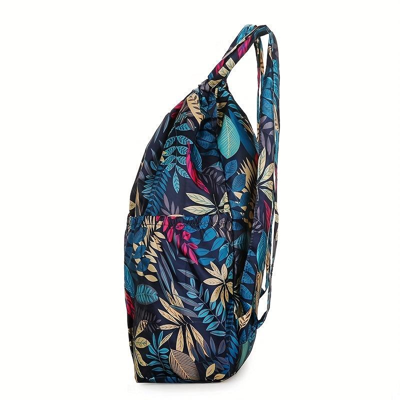 Classic Drawstring Backpack Portable Rucksack Women's Daypack