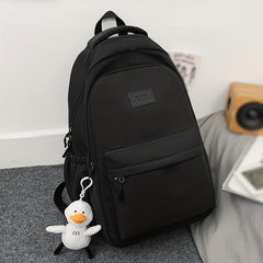 Large Capacity Duck Pendant Backpack Nylon Lightweight School Travel Bag
