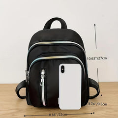 Versatile Nylon Backpack Small School Bag Lightweight Daypack