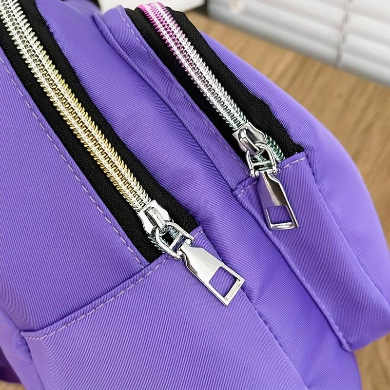 Versatile Nylon Backpack Small School Bag Lightweight Daypack