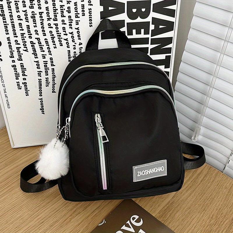 Versatile Nylon Backpack Small School Bag Lightweight Daypack
