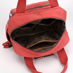 Argyle Quilted Square Backpack Waterproof Schoolbag