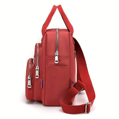 Argyle Quilted Square Backpack Waterproof Schoolbag