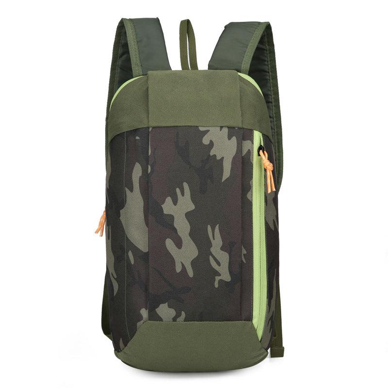 Colorblock Zipper Backpack Lightweight Travel Storage Rucksack
