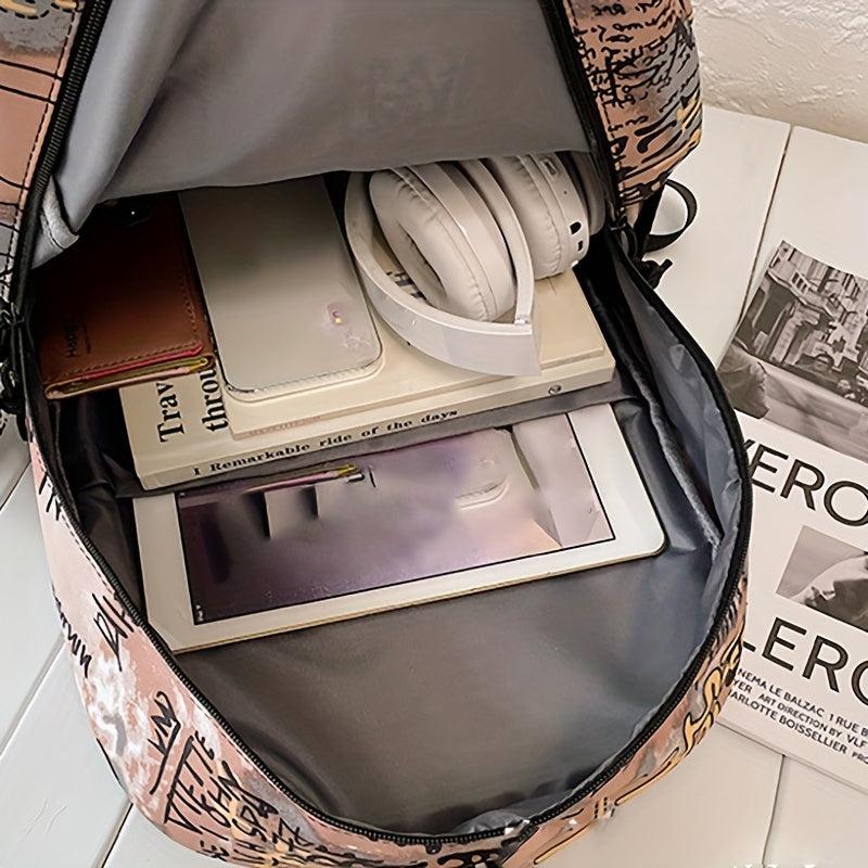 Graffiti Letters Backpack School Bag Travel Bookbag