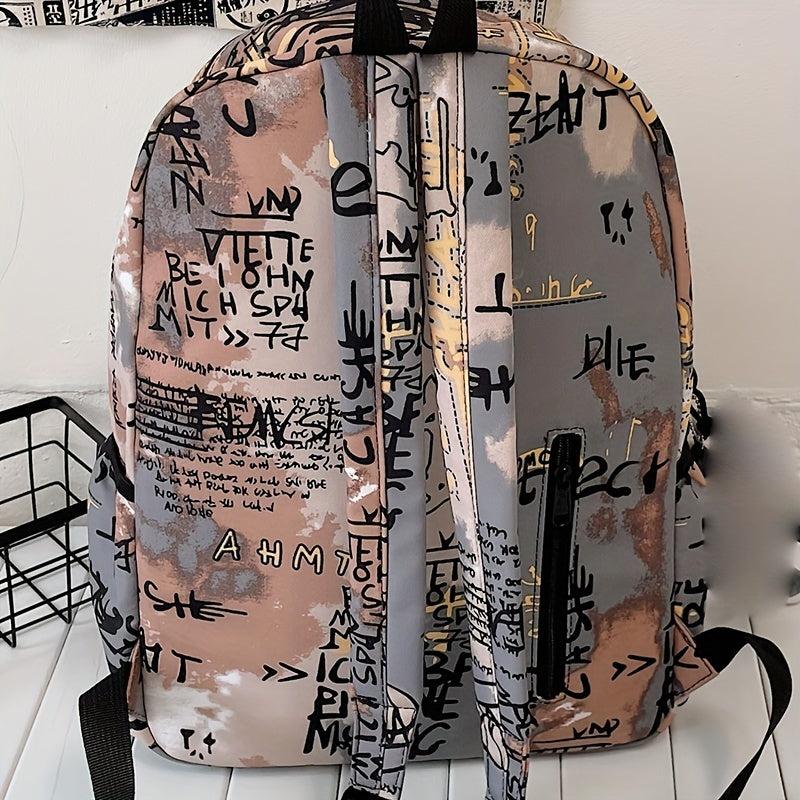 Graffiti Letters Backpack School Bag Travel Bookbag