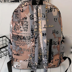 Graffiti Letters Backpack School Bag Travel Bookbag