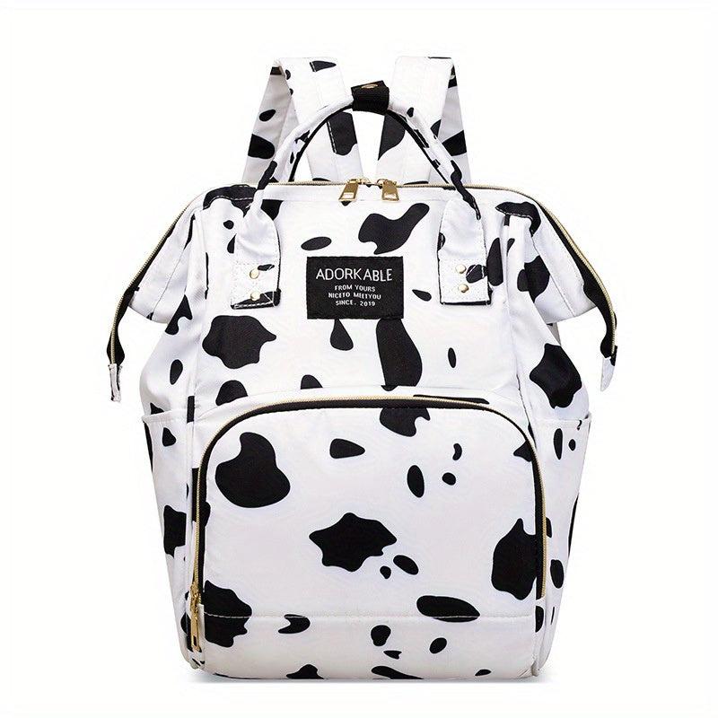 Cow Pattern Baby Backpack Diaper Bag for Outings