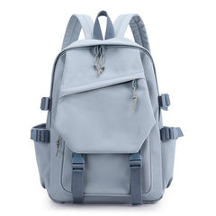 Preppy Zipper School Bag Minimalist Back To School Daypack