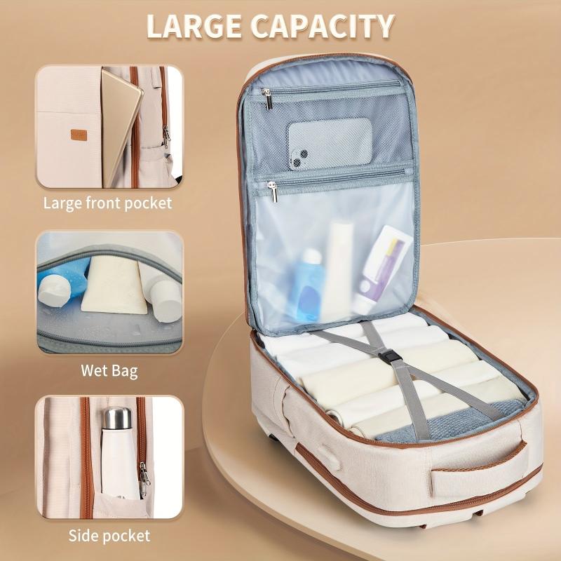 Large Capacity Minimalist Travel Backpack All Match Zipper Luggage Daypack