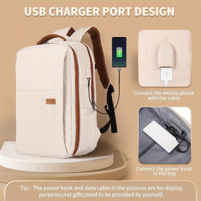 Large Capacity Minimalist Travel Backpack All Match Zipper Luggage Daypack