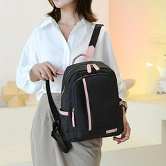 Functional Anti Theft Backpack Preppy School Bag Women's Daypack