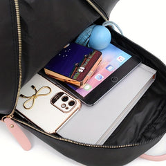 Functional Anti Theft Backpack Preppy School Bag Women's Daypack
