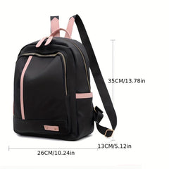 Functional Anti Theft Backpack Preppy School Bag Women's Daypack