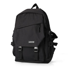 Casual Solid Preppy Backpack All Match Storage School Bag Travel Storage