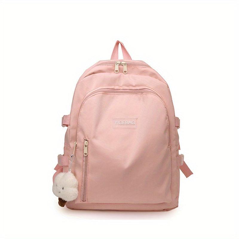 Large Capacity Canvas Backpack Durable Lightweight School Travel Bag