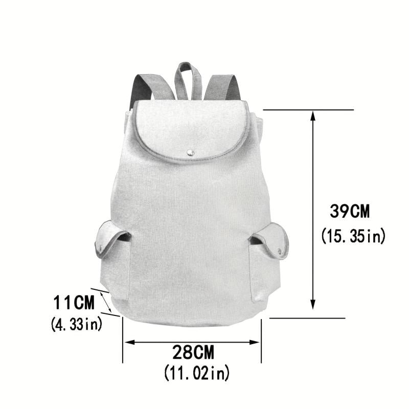 Vintage Pattern Backpack Classic Flap Storage Rucksack Women's Retro Travel Bag