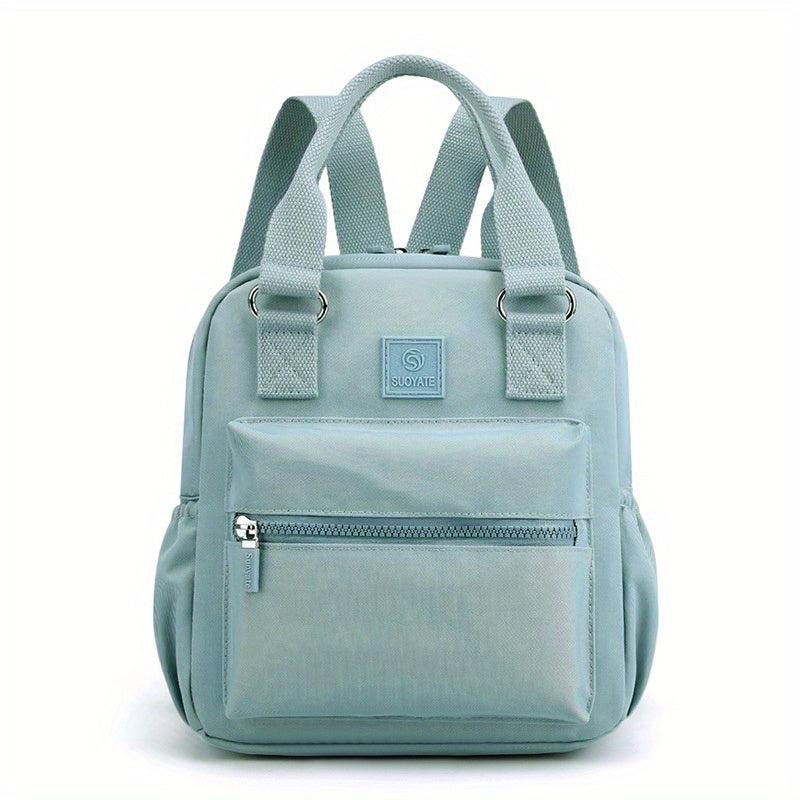 Letter Patch Mini Backpack for Women - Casual School Bag