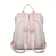 Floral Embroidered Backpack Lightweight Shoulder Bag Canvas
