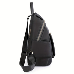 Cartoon Flower Print Backpack Anti Theft Nylon Travel Daypack