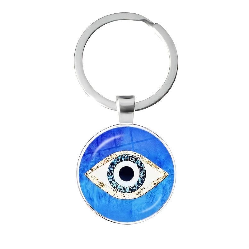 Evil Eye Keychain Time Gemstone Keychain For Men