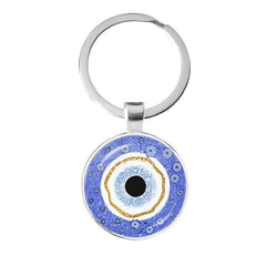 Evil Eye Keychain Time Gemstone Keychain For Men