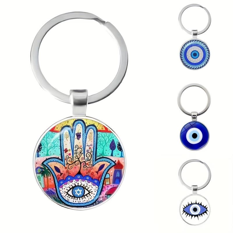 Evil Eye Keychain Time Gemstone Keychain For Men