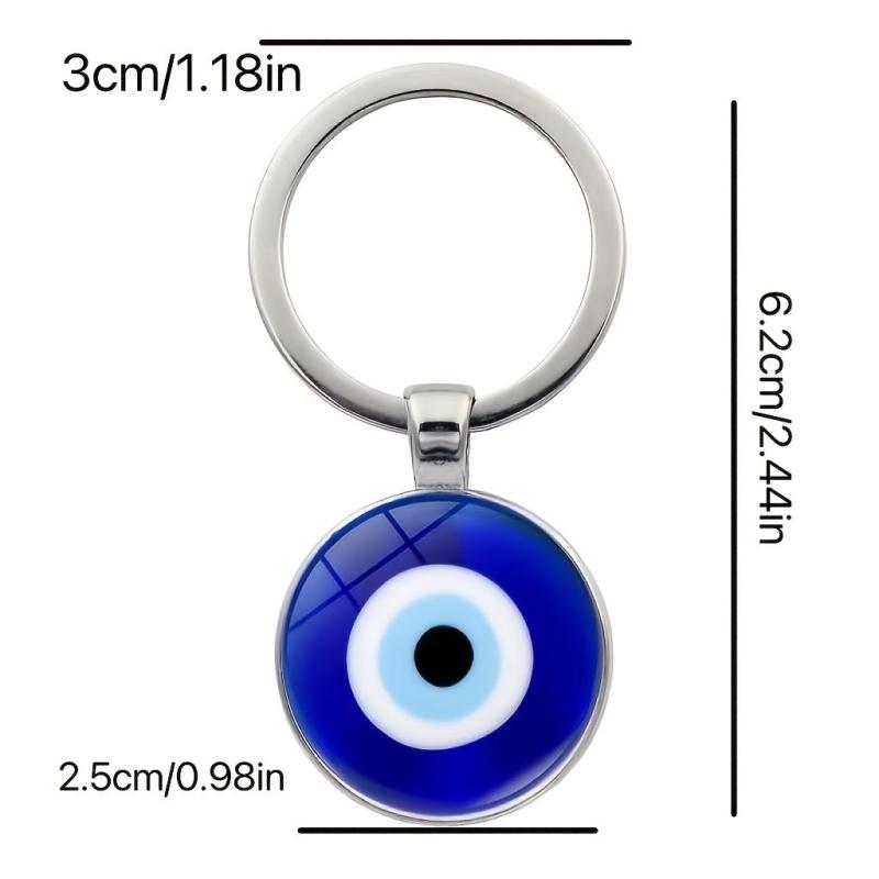 Evil Eye Keychain Time Gemstone Keychain For Men