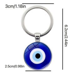 Evil Eye Keychain Time Gemstone Keychain For Men