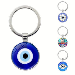 Evil Eye Keychain Time Gemstone Keychain For Men