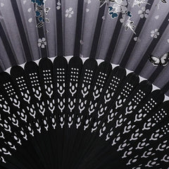 Vintage Style Bamboo Folding Fan Chinese Japanese Pattern Art Craft