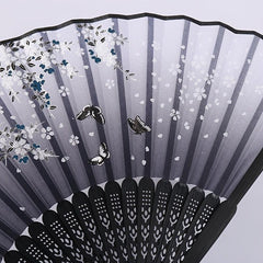 Vintage Style Bamboo Folding Fan Chinese Japanese Pattern Art Craft