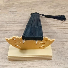 Bamboo Bone Short Fan Plain Green Dance Fan Single handed Opening And Closing