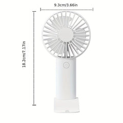 Mini USB Charging Handheld Fan with Mobile Phone Holder