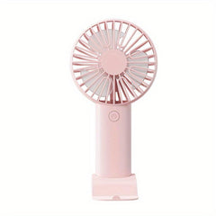 Mini USB Charging Handheld Fan with Mobile Phone Holder