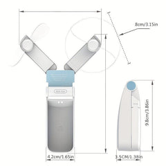 USB Rechargeable Double Folding Pocket Fans