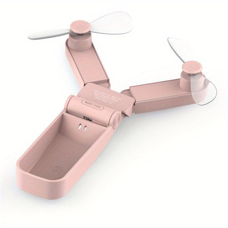 USB Rechargeable Double Folding Pocket Fans