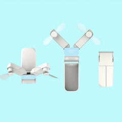 USB Rechargeable Double Folding Pocket Fans