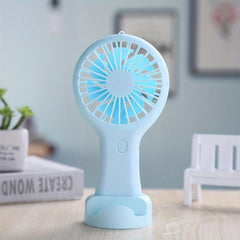 Handheld Fan Pocket Cooling USB Rechargeable Phone Holder