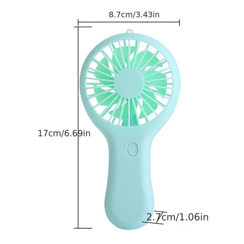 Handheld Fan Pocket Cooling USB Rechargeable Phone Holder