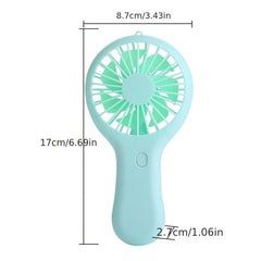 Handheld Fan Pocket Cooling USB Rechargeable Phone Holder