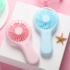 Handheld Fan Pocket Cooling USB Rechargeable Phone Holder