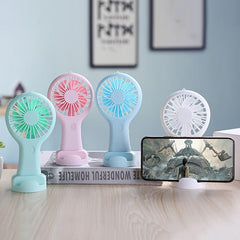 Handheld Fan Pocket Cooling USB Rechargeable Phone Holder