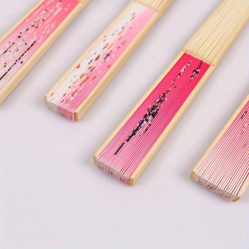 Classic Bamboo Dance Fan Ancient Craft Style