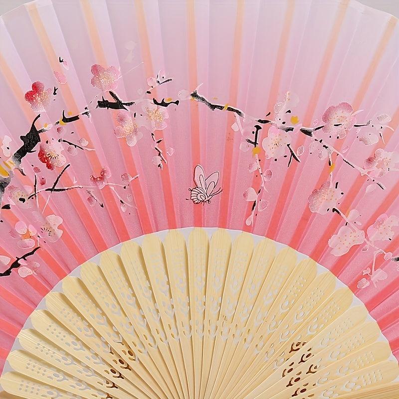 Classic Bamboo Dance Fan Ancient Craft Style